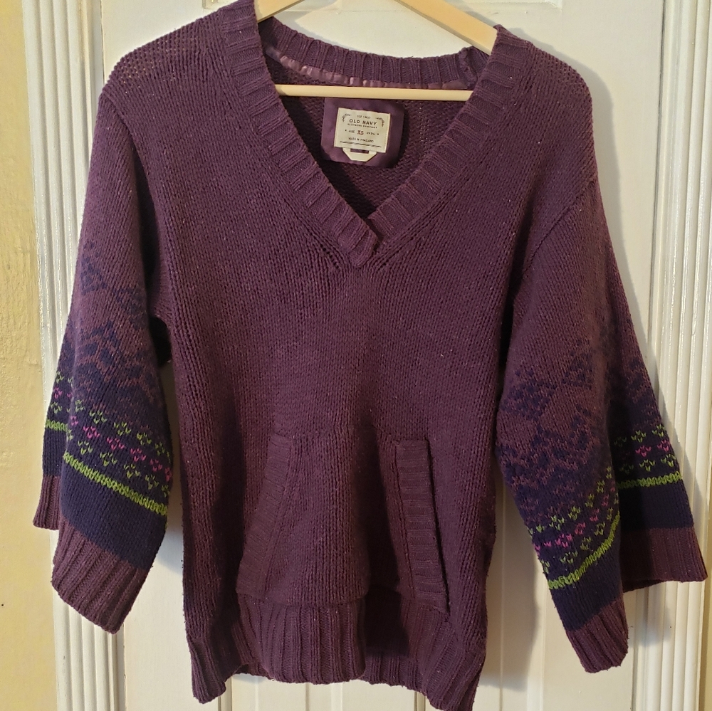 Old Navy XS Dark Plum Sweater